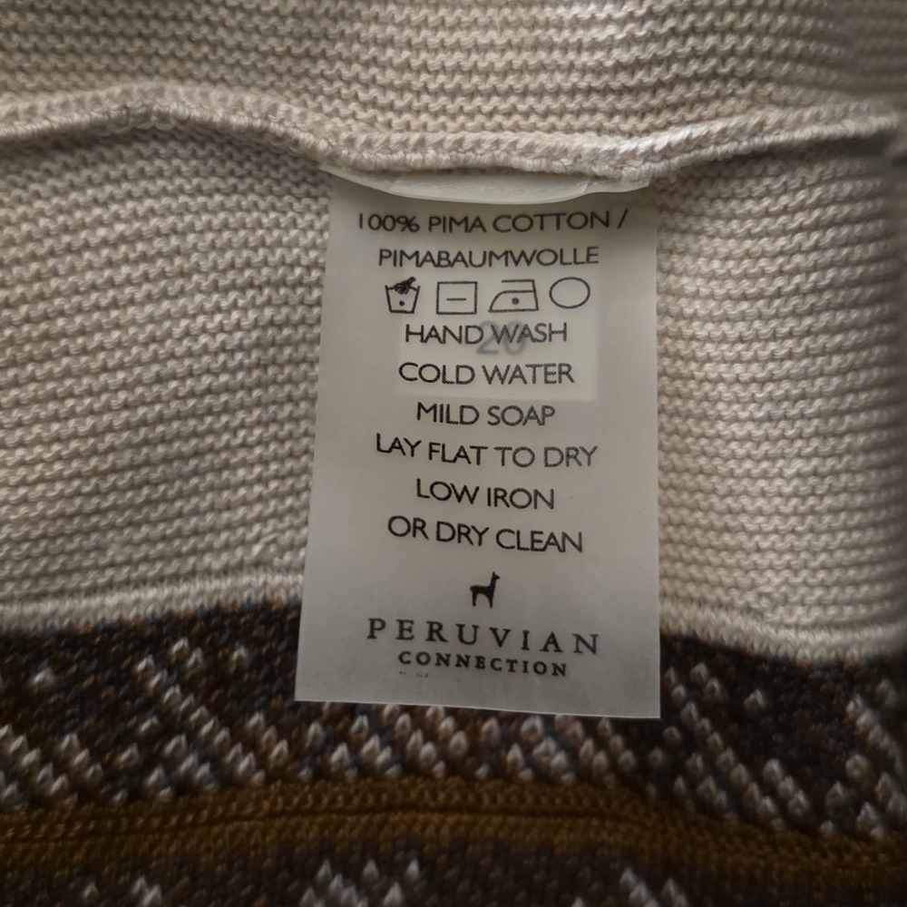 Peruvian Connection Maxi Knit Dress Tribal Sleeveless Beachy Size XL - Picture 6 of 10